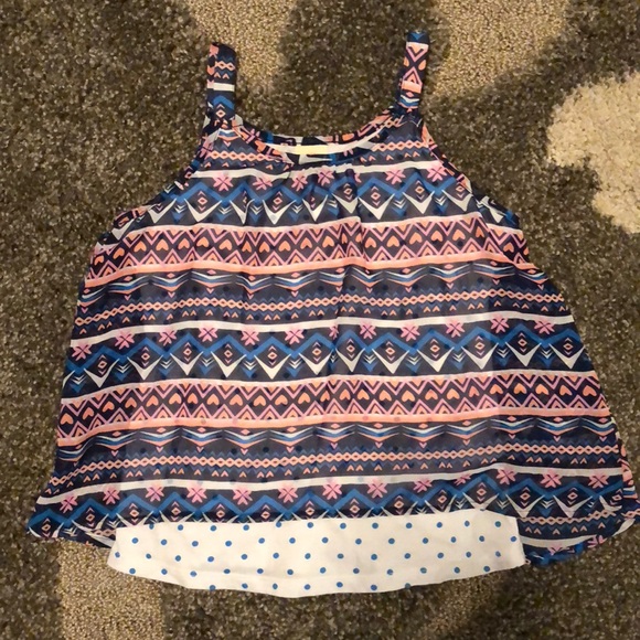 2- Girls Flowy Summer Tank Tops - Picture 3 of 4